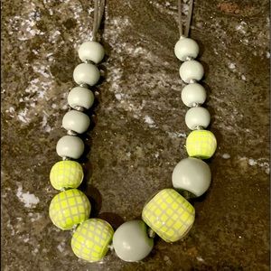 Adjustable Zsiska Grey/green necklace